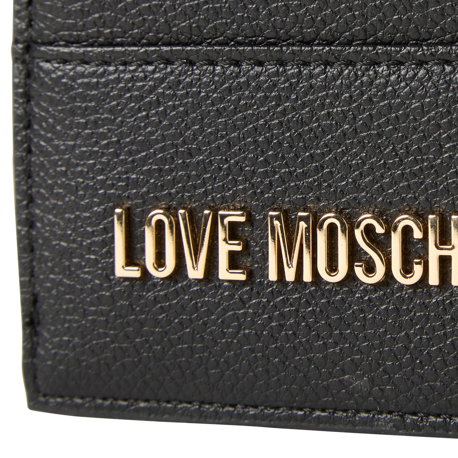 Love Moschino portemonnee Signature zwart