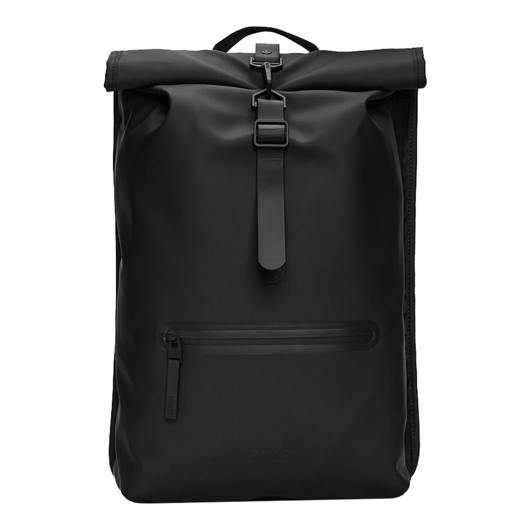 Rains rugzak Rolltop W3 zwart