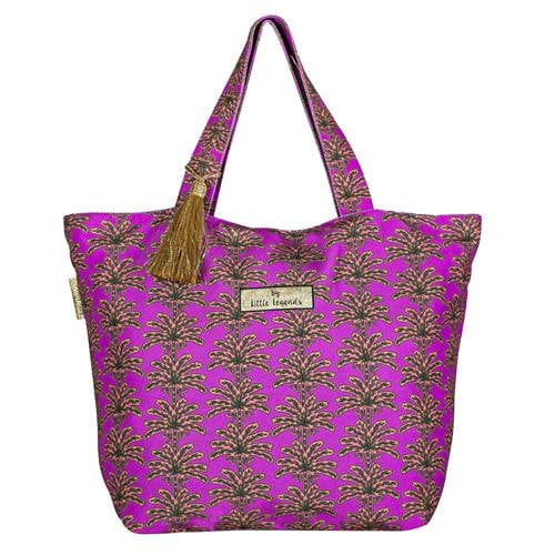 Little Legends shopper Palm Tree Sunset paars/bruin afbeelding