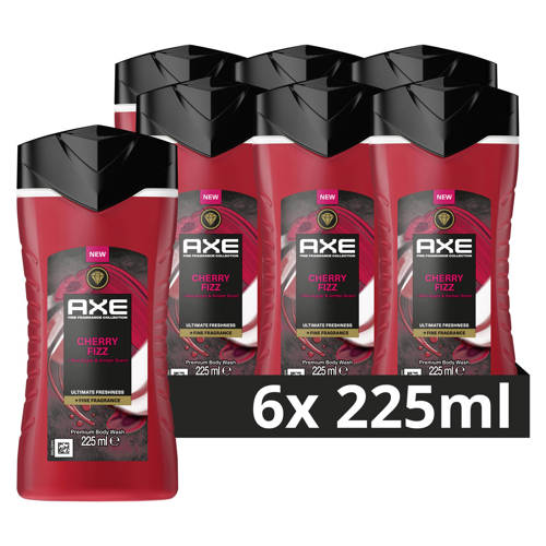 Axe Fine Fragrance Collection Cherry Fizz douchegel - 6 x 225 ml Voordeelverpakking afbeelding