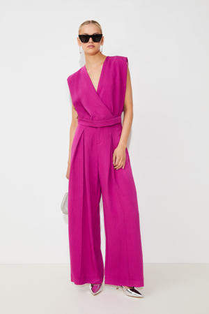 wide leg broek fuchsia