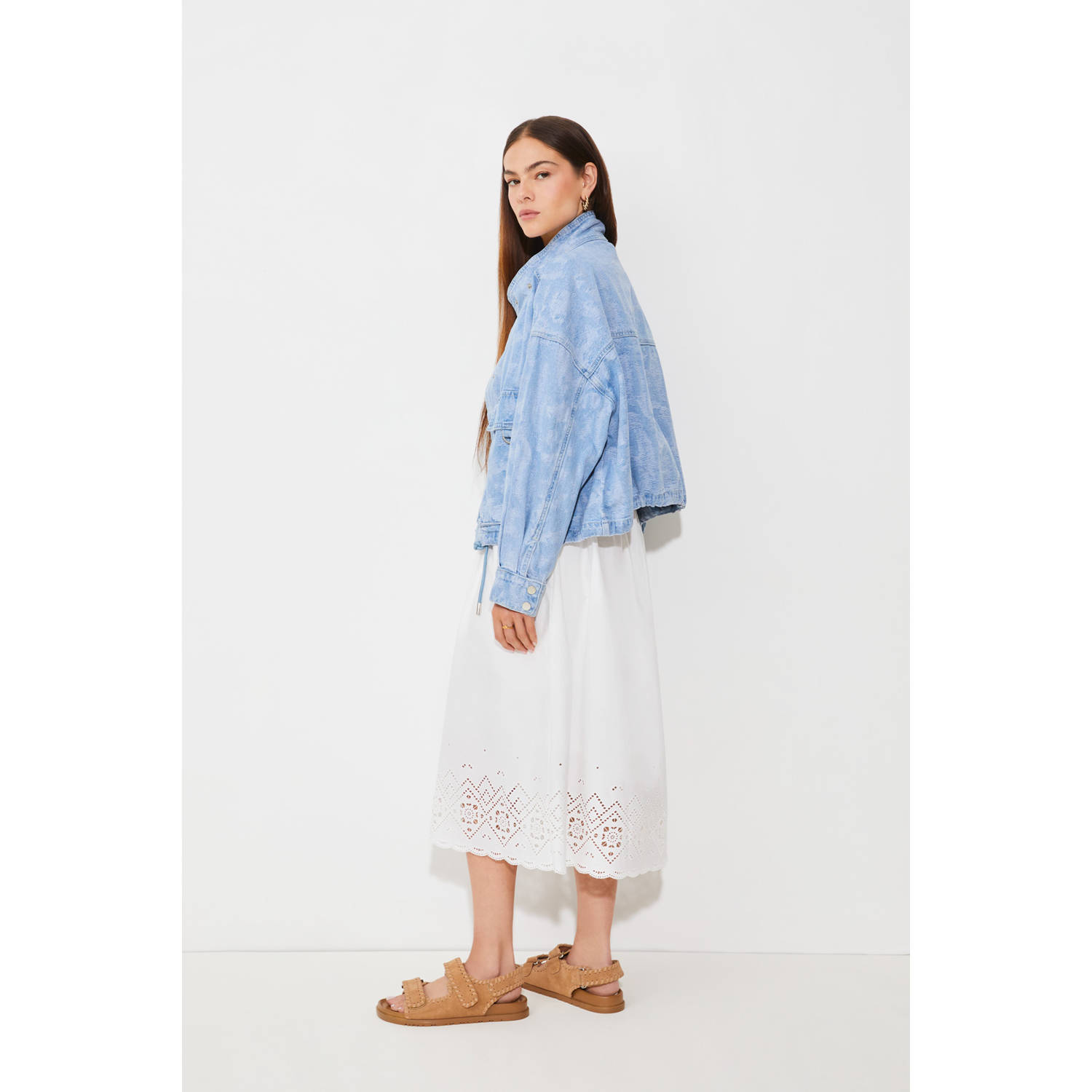 Suncoo spijkerjas light blue denim