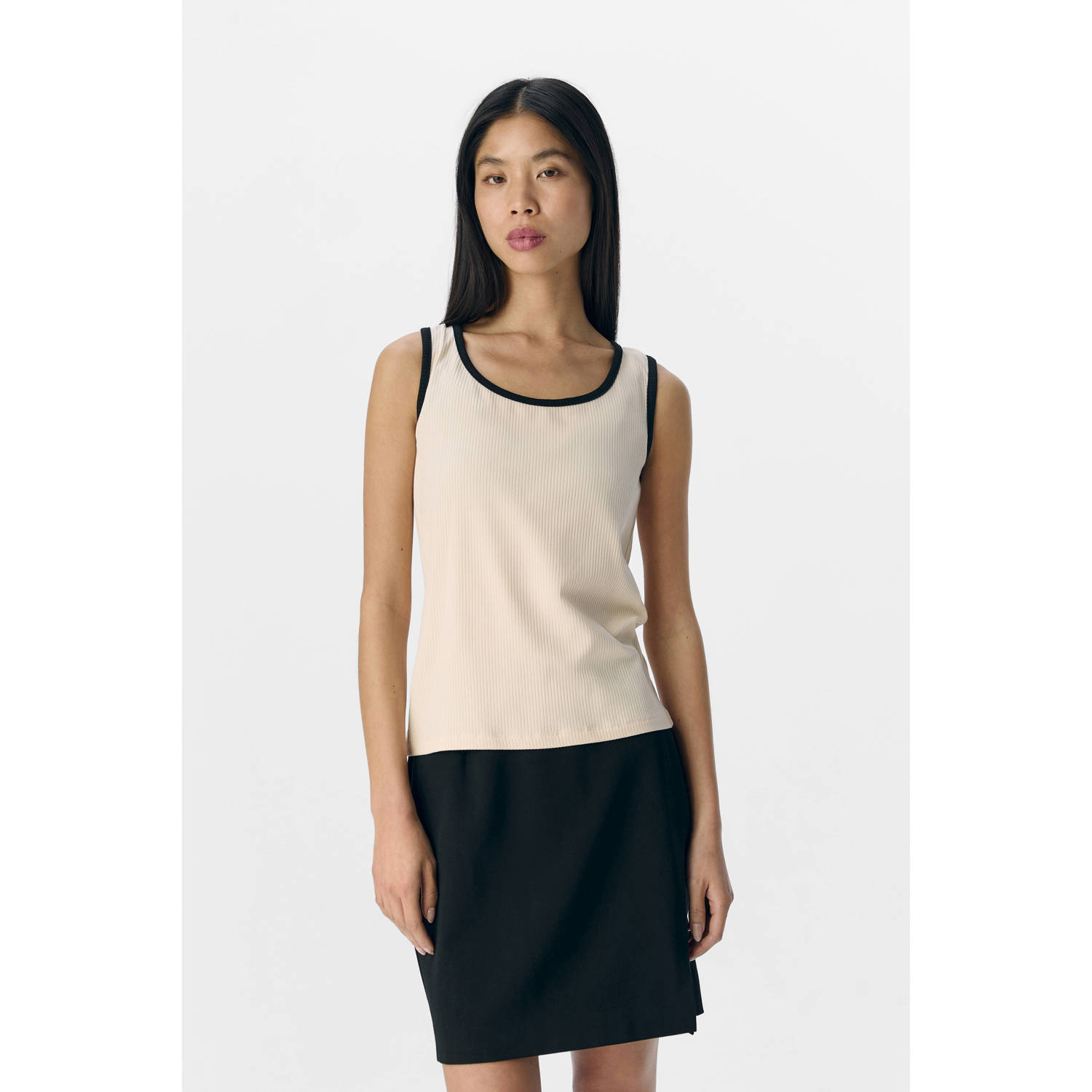 OBJECT Dames Tops & T-shirts Objjamie S l Sli Tank Top Noos Beige