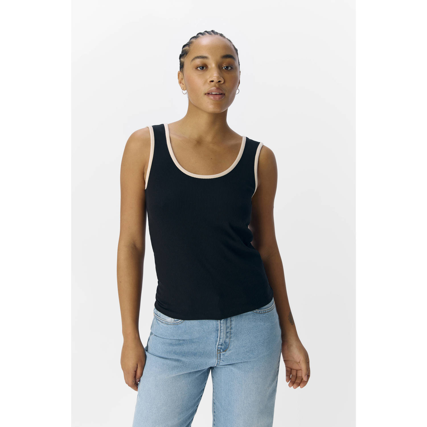 OBJECT Dames Tops & T-shirts Objjamie S l Sli Tank Top Noos Zwart