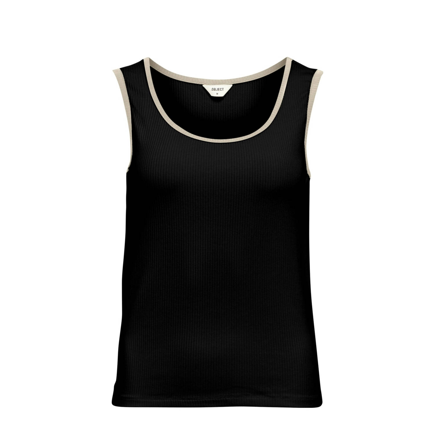 OBJECT Dames Tops & T-shirts Objjamie S l Sli Tank Top Noos Zwart