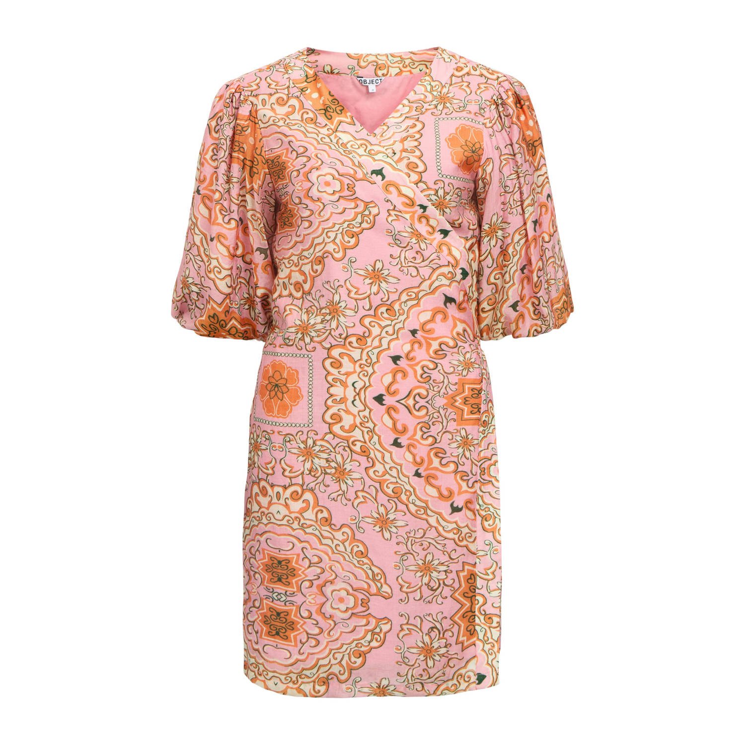 OBJECT Dames Jurken Objholly 2 4 Re Short Wrap Dress 138 Multi