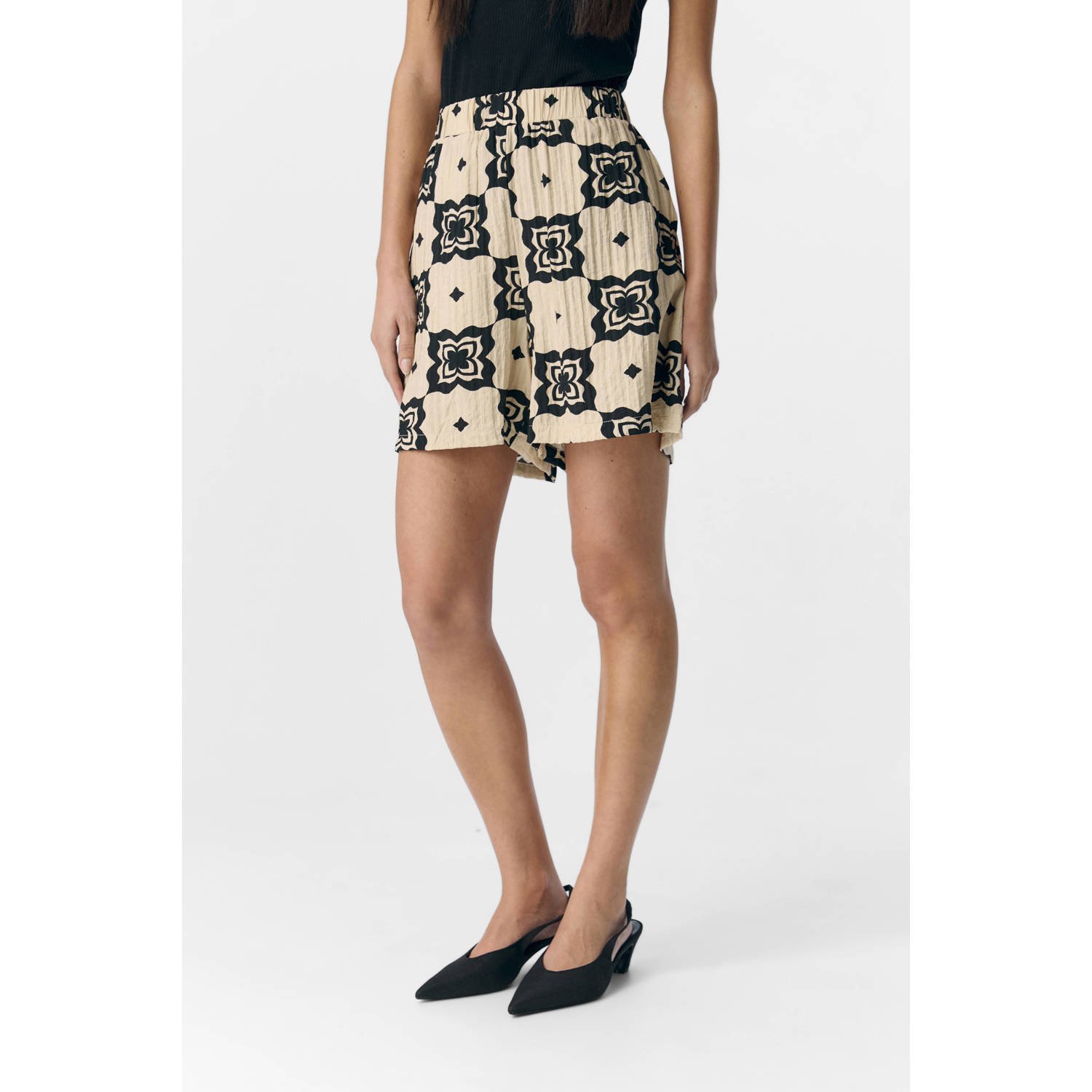 OBJECT rechtvallend regular waist casual short ecru