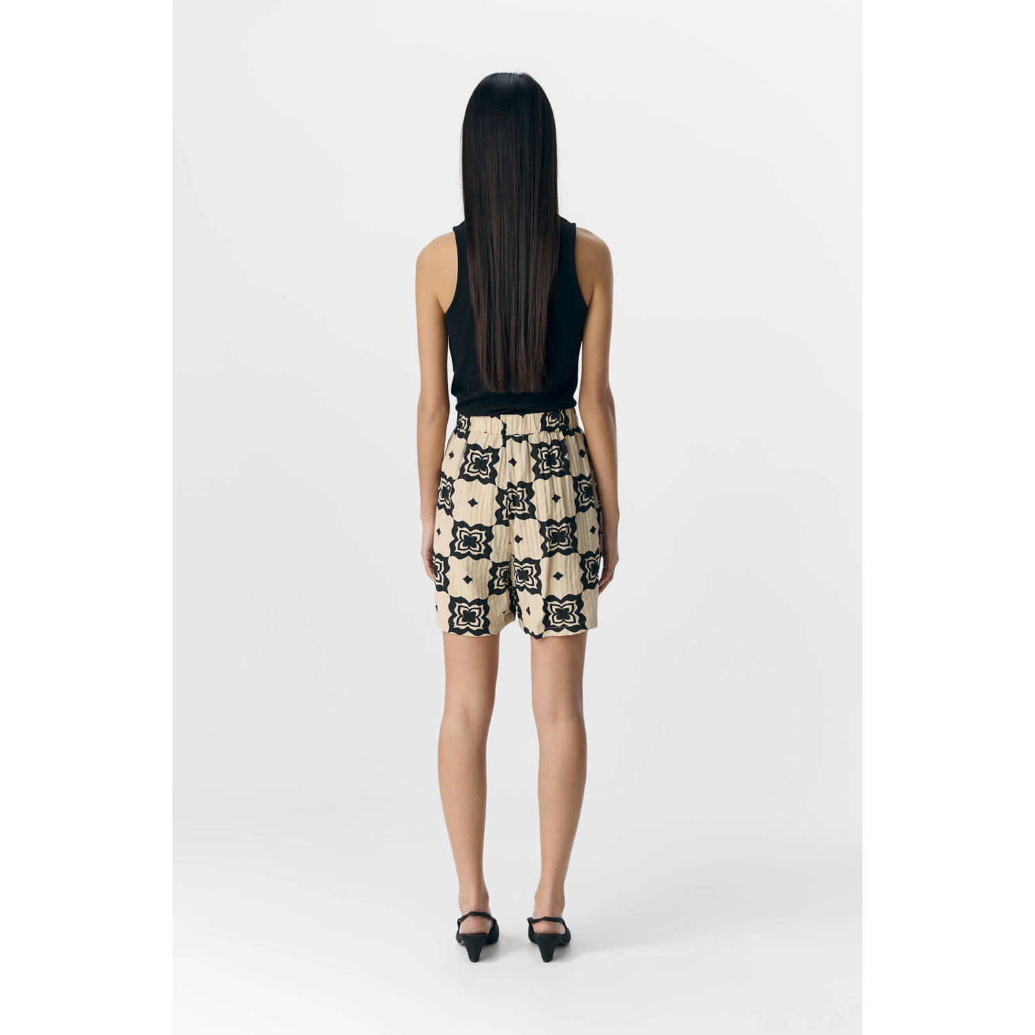 OBJECT rechtvallend regular waist casual short ecru