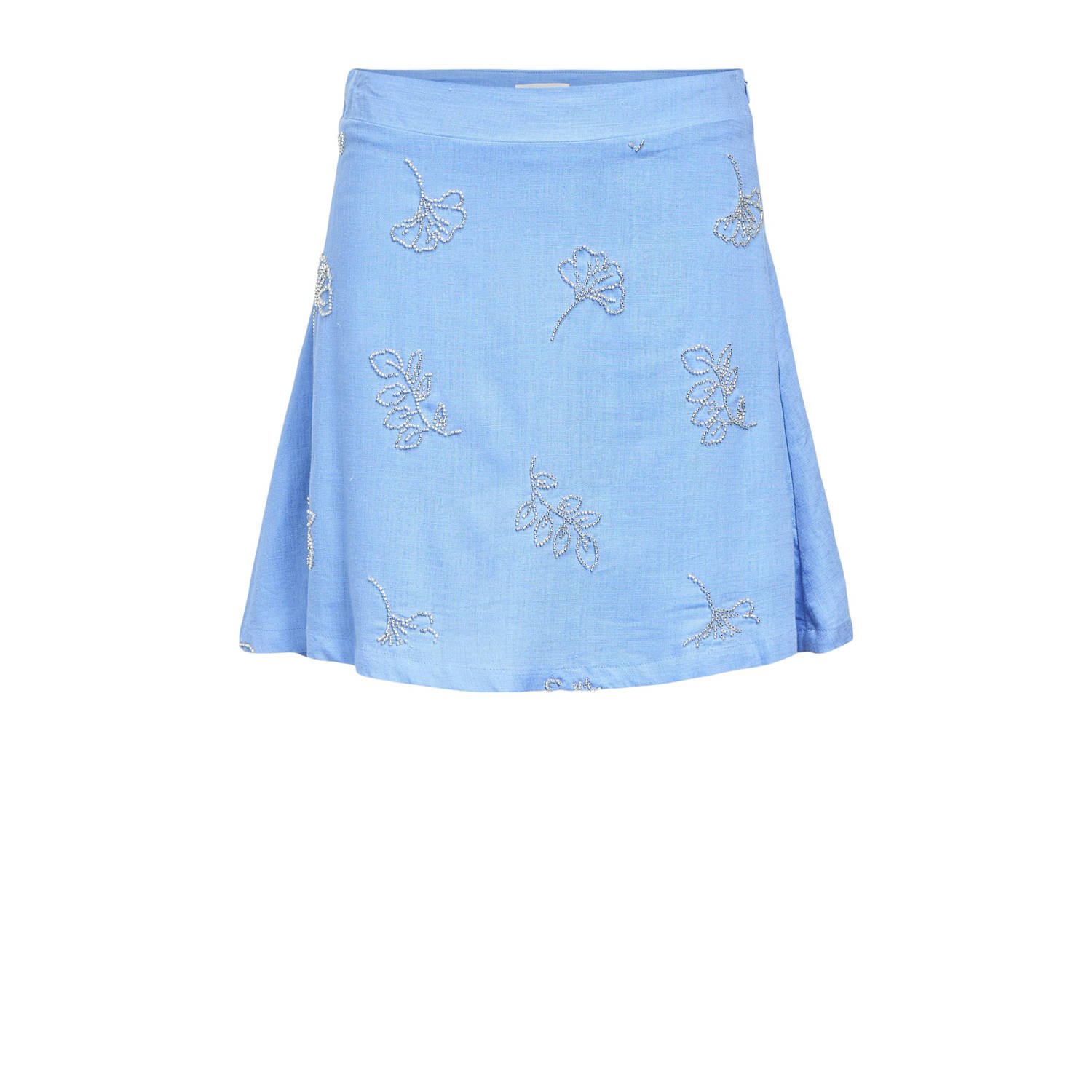 OBJECT linnen mini rok blauw