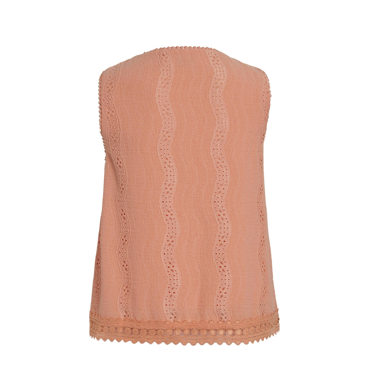 VILA top rosé broderie