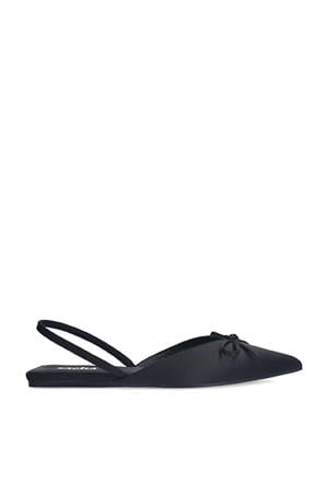 slingback loafers zwart