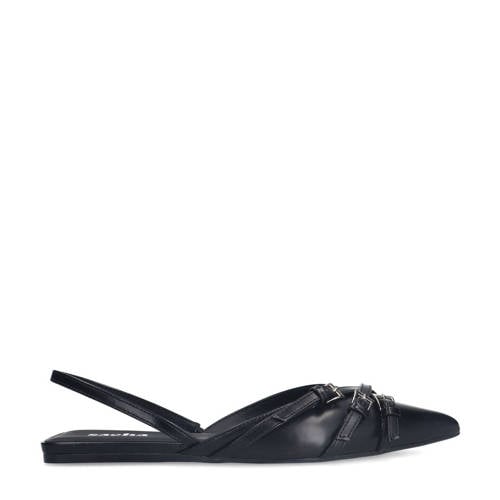 Sacha slingback loafers zwart afbeelding
