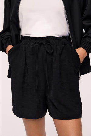 regular high waist casual short zwart