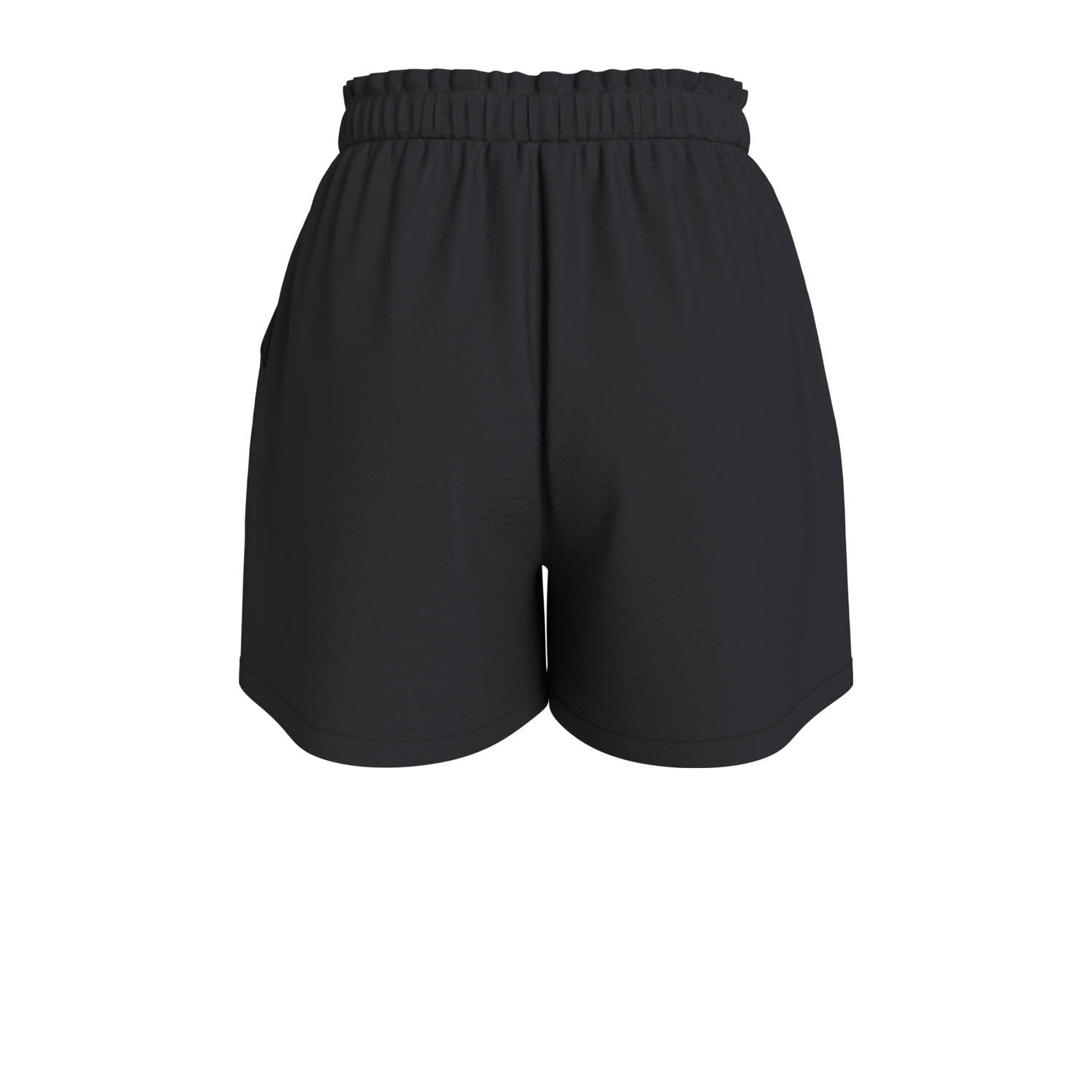 VILA regular high waist casual short zwart