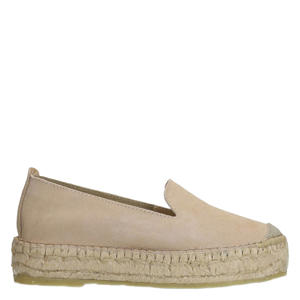 suède espadrilles beige