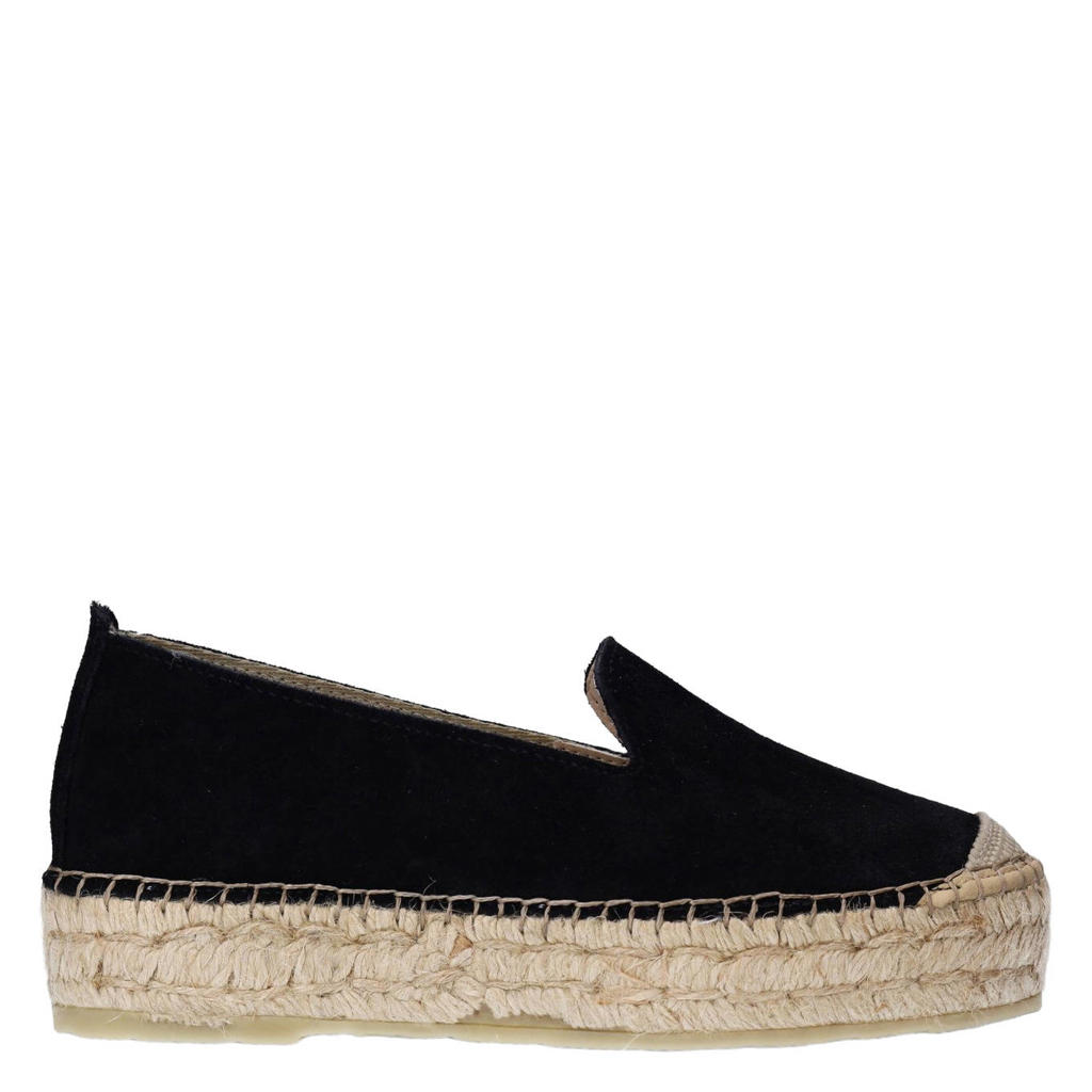 Castañer Espadrille pumps met sleehak Zwart