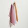 NOUS Living theedoek oudroze/lila/oker (50x70 cm) (set van 3)
