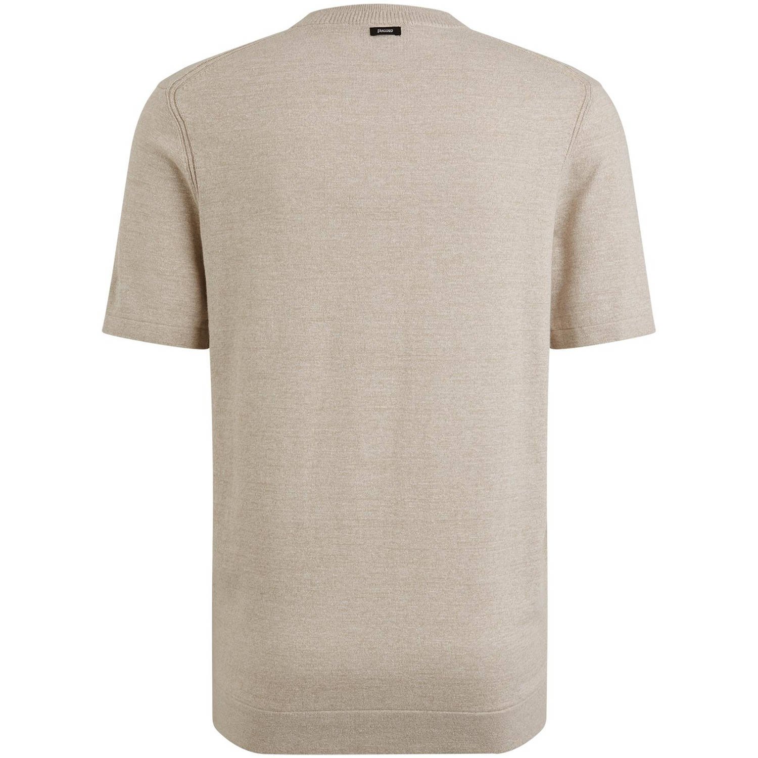 Vanguard T-shirt gebreid beige