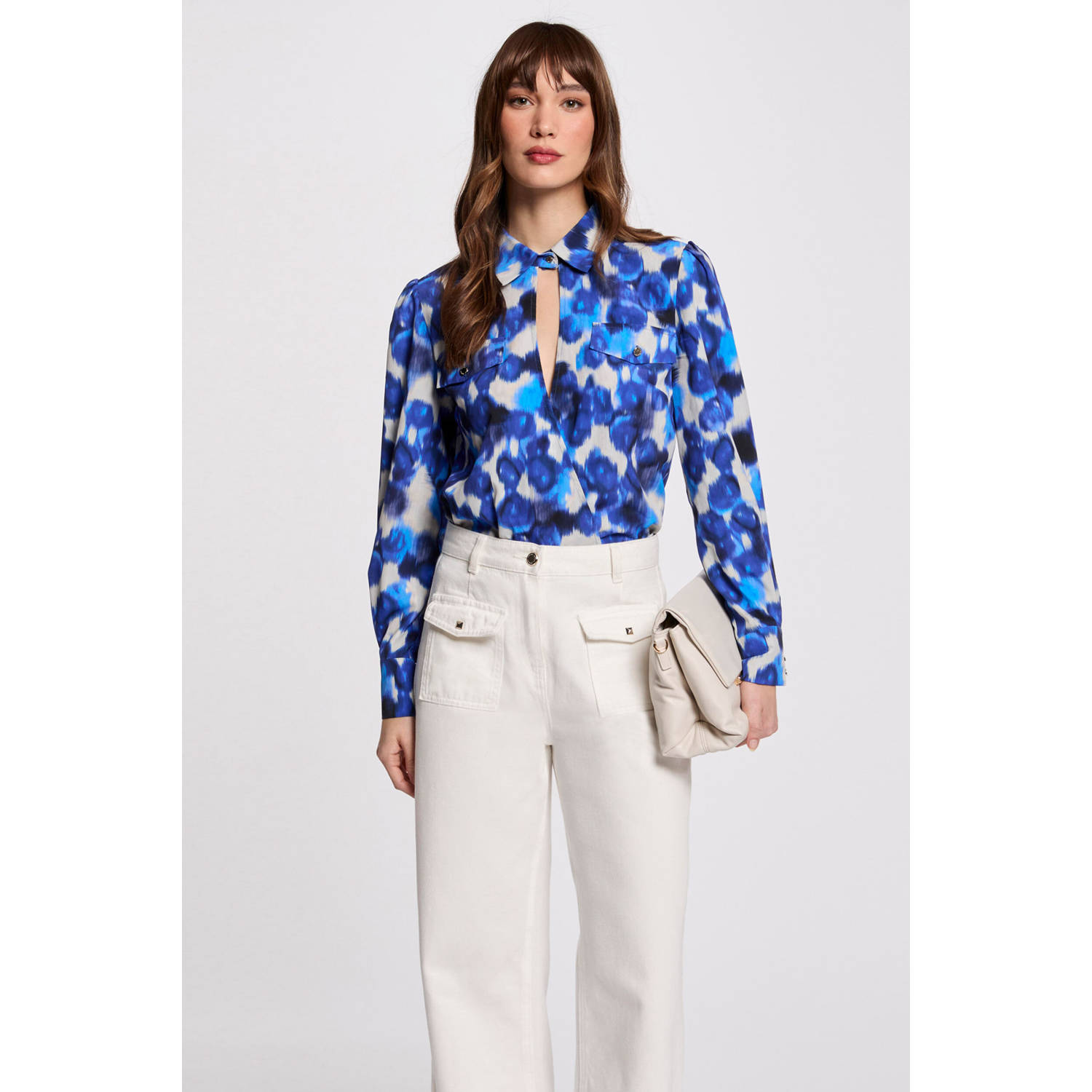 Morgan top blauw