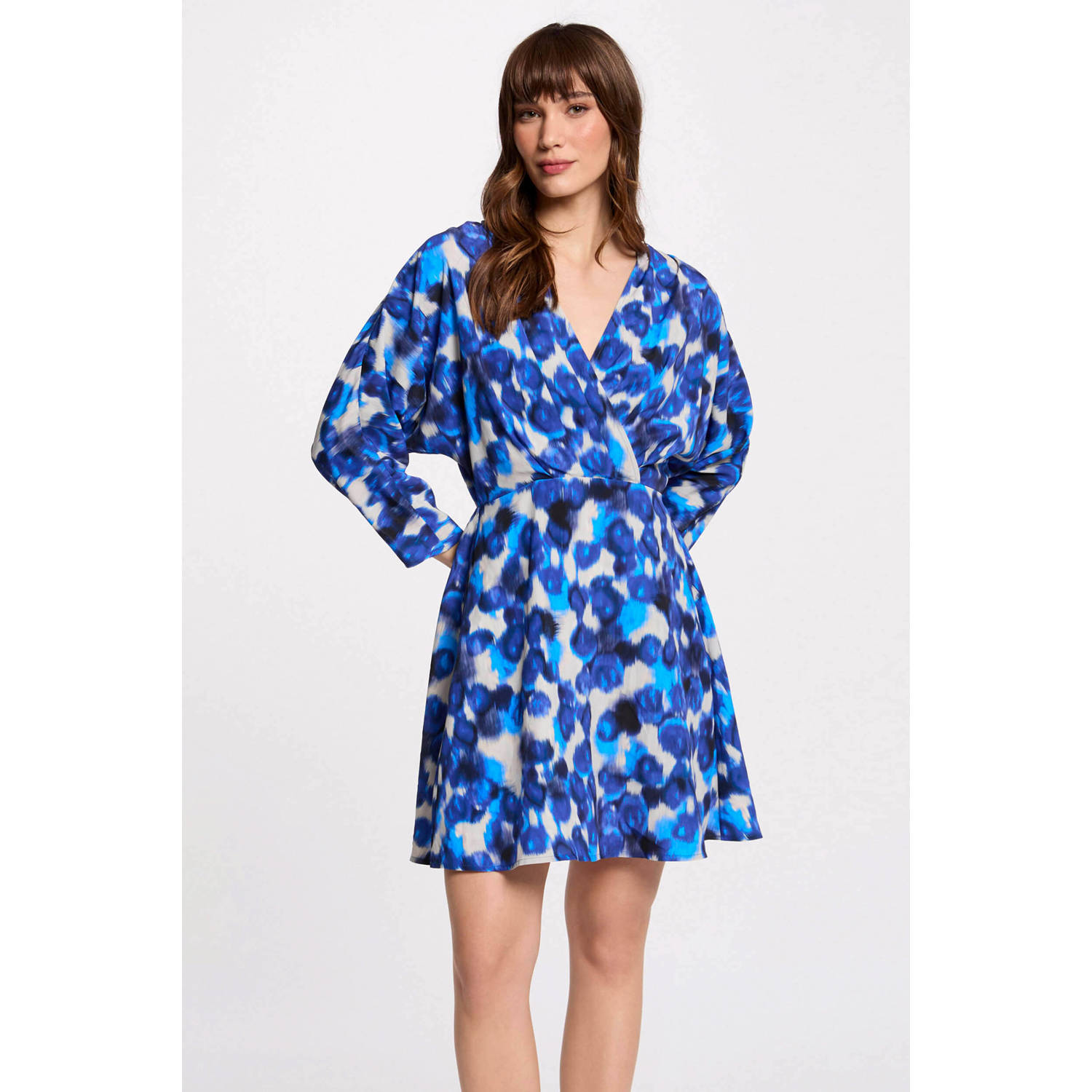 Morgan korte jurk blauw