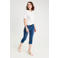 Cache Cache high waist capri jeans dark blue denim