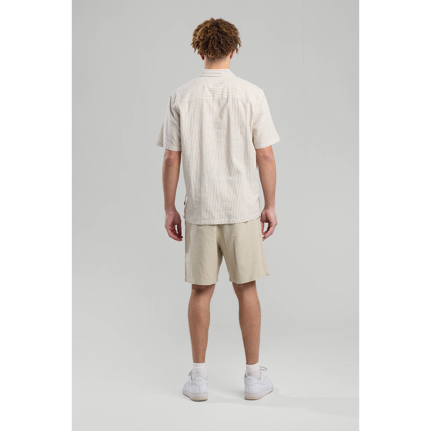 America Today linnen casual overhemd bruin