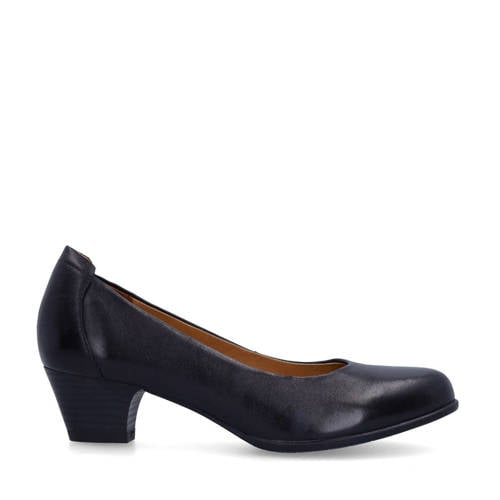 No Stress leren pumps met lage hak zwart afbeelding