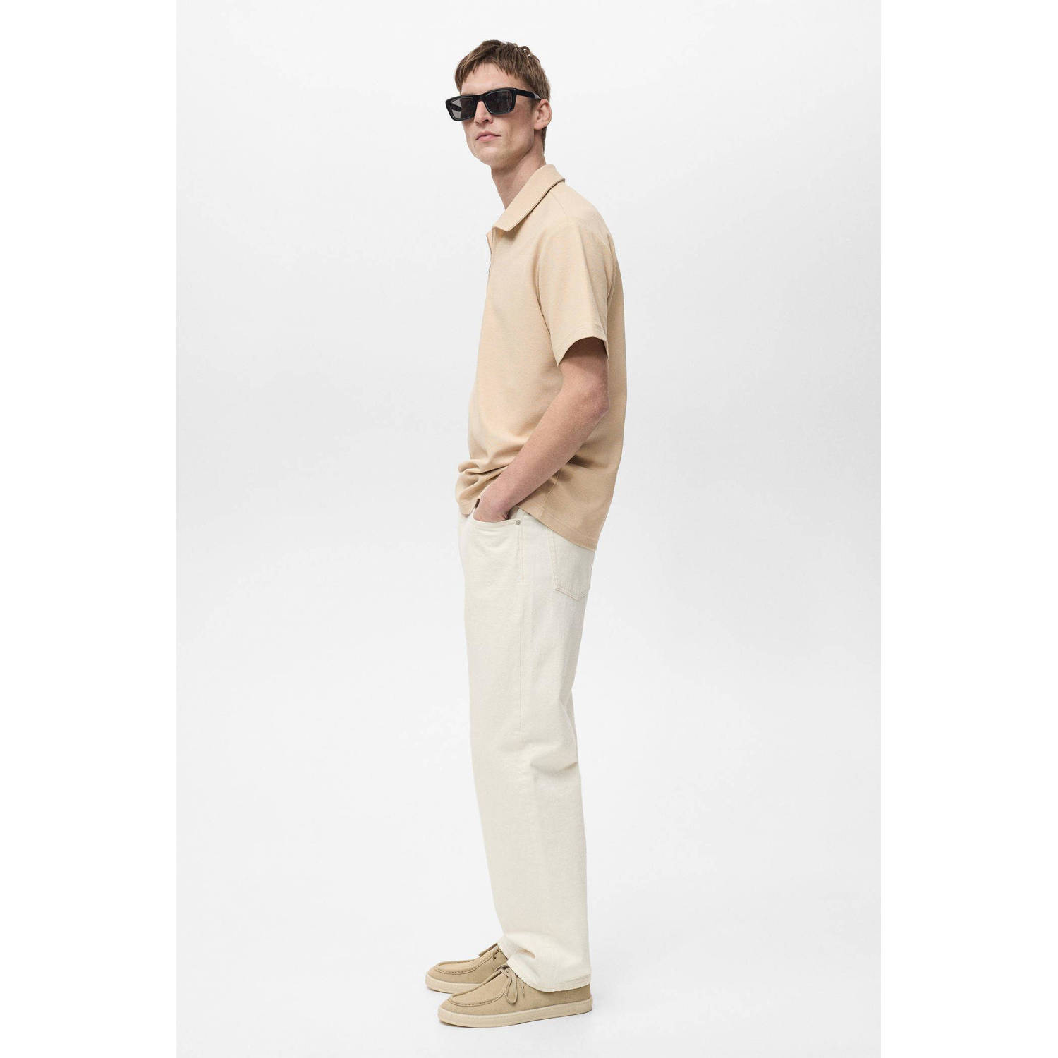Mango Man regular polo beige