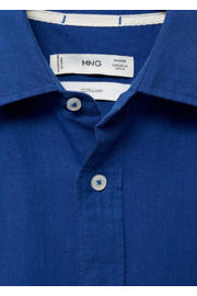 thumbnail: Mango Man linnen casual overhemd blauw