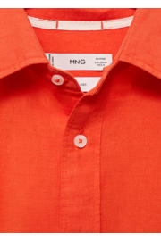 thumbnail: Mango Man linnen casual overhemd oranje