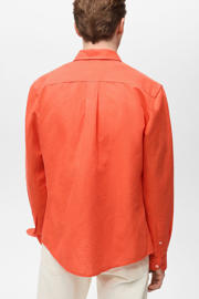 thumbnail: Mango Man linnen casual overhemd oranje