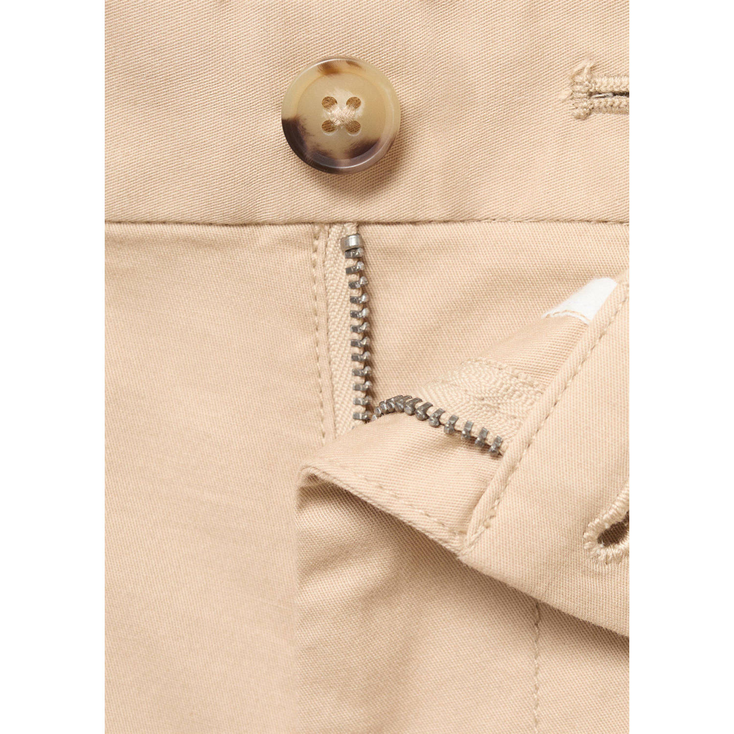 Mango Man straight chino short beige