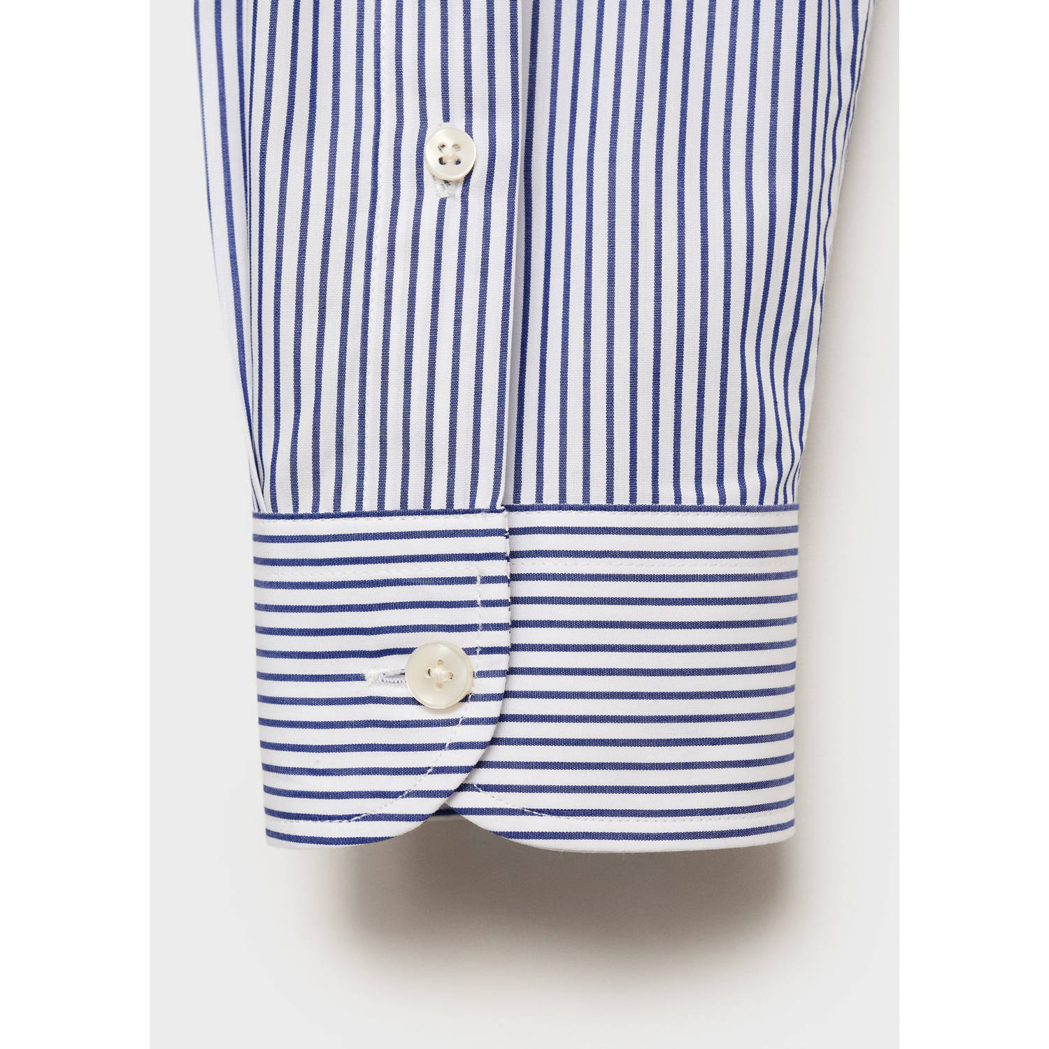 Mango Man casual overhemd blauw