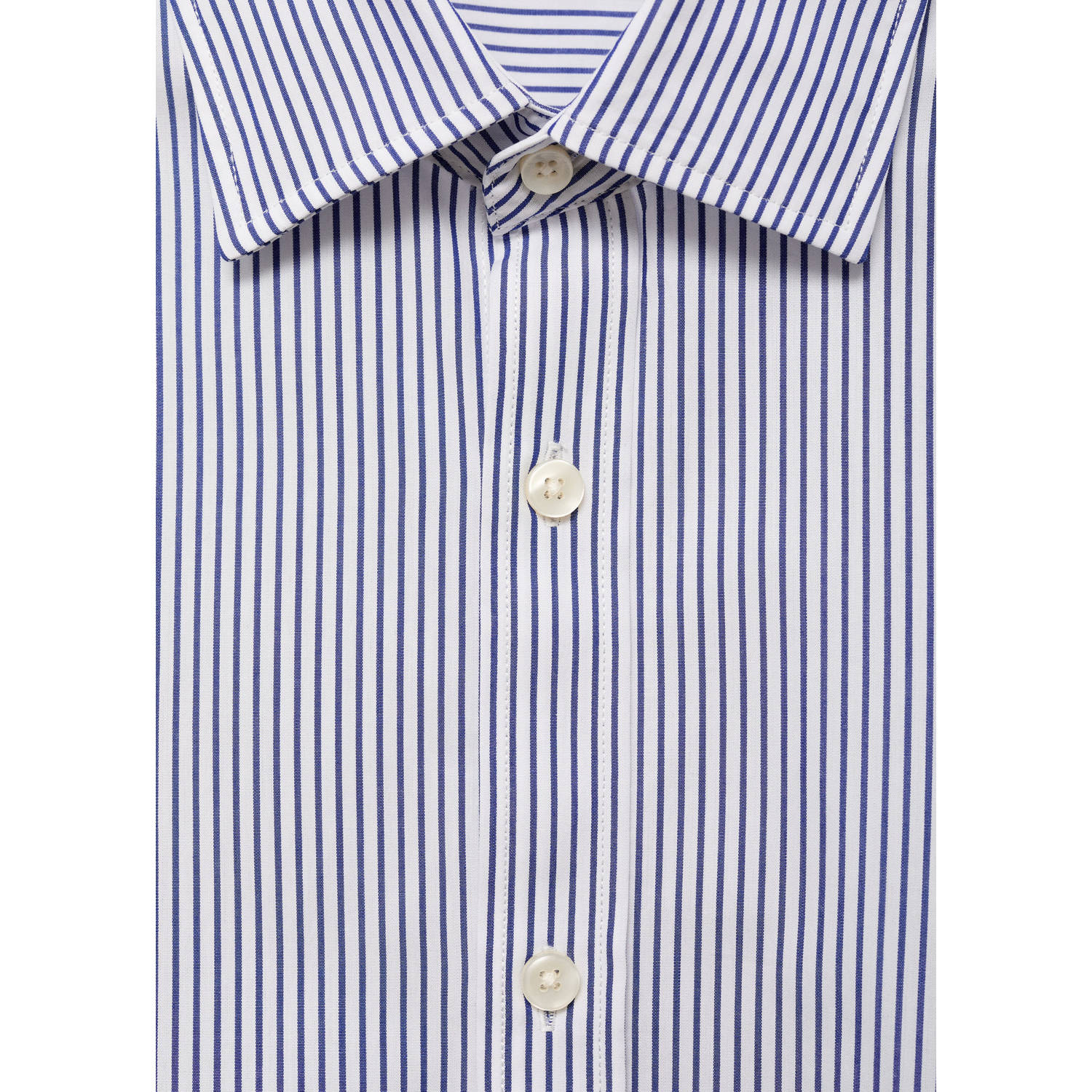 Mango Man casual overhemd blauw
