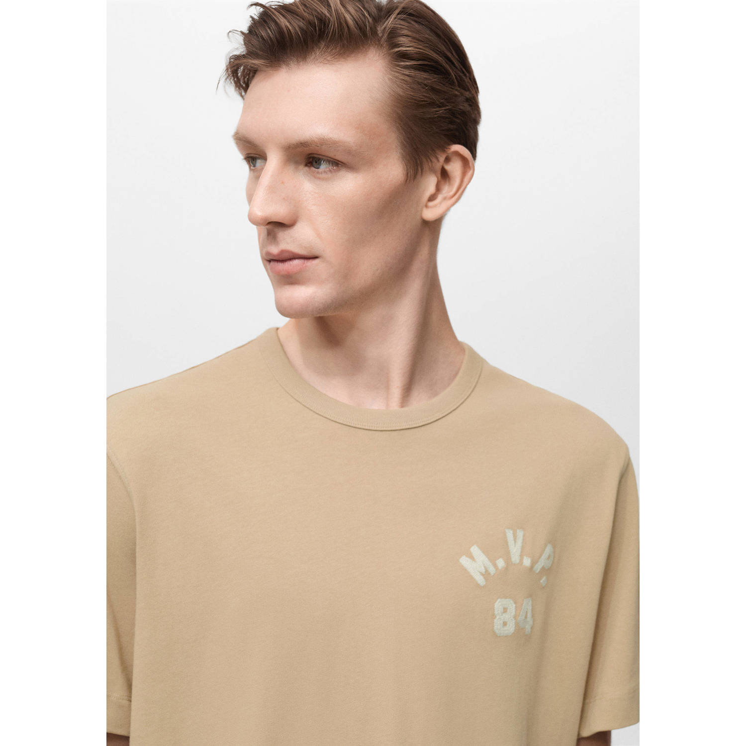 Mango Man T-shirt beige