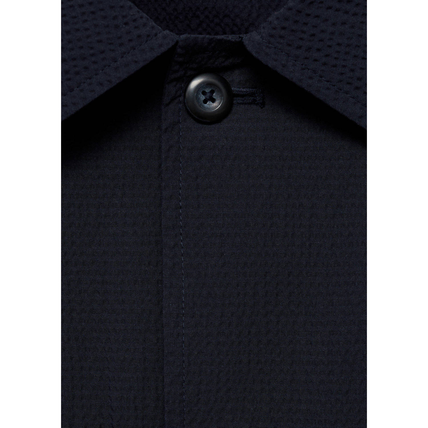 Mango Man overshirt donkerblauw