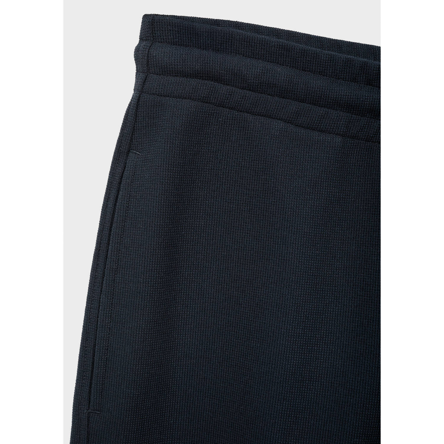 Mango Man straight bermuda short donkerblauw