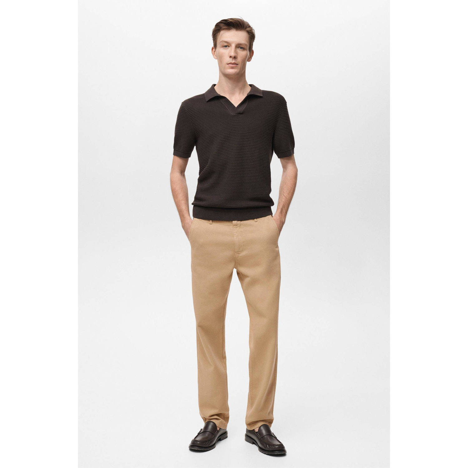 Mango Man regular fit jeans lichtbeige