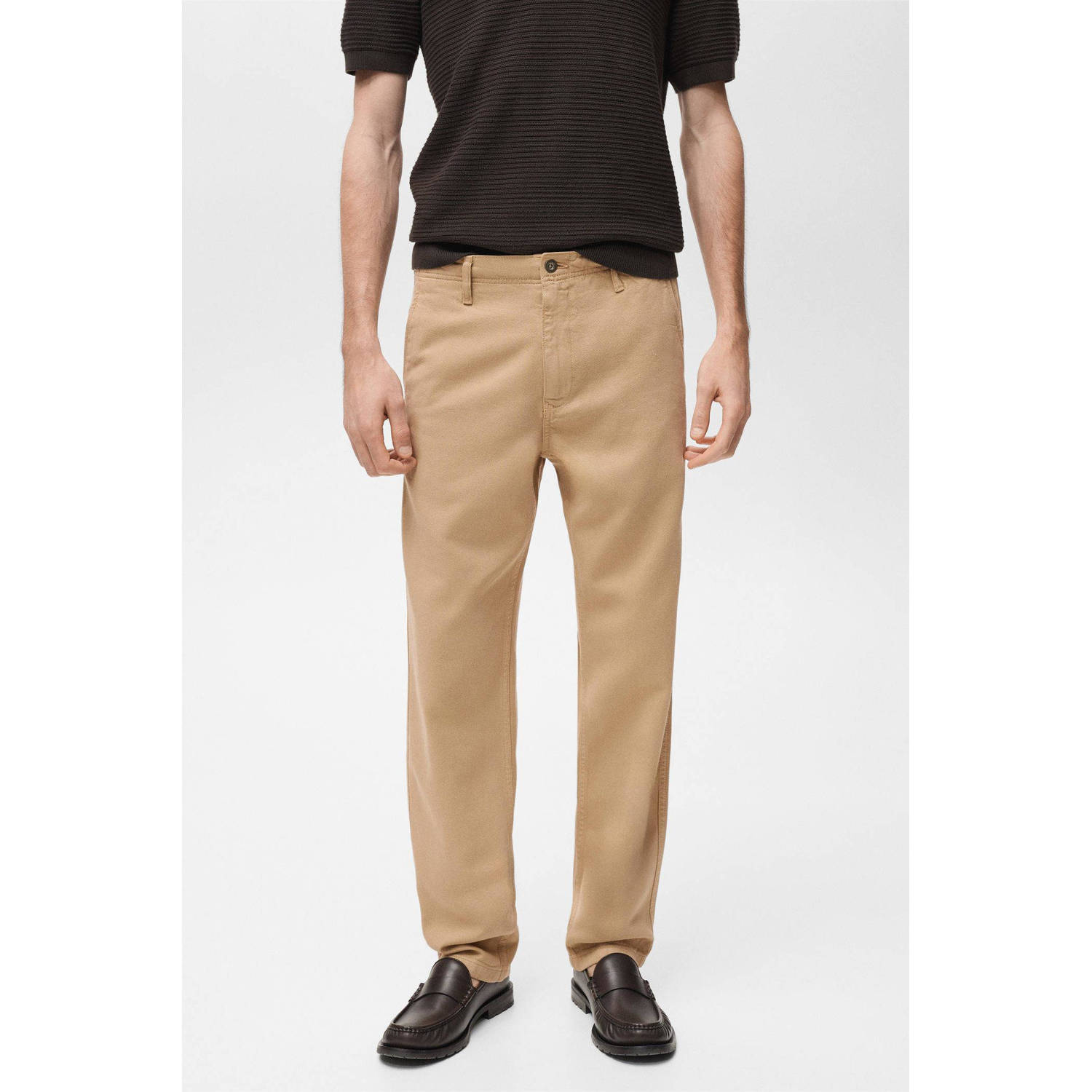 Mango Man regular fit jeans lichtbeige