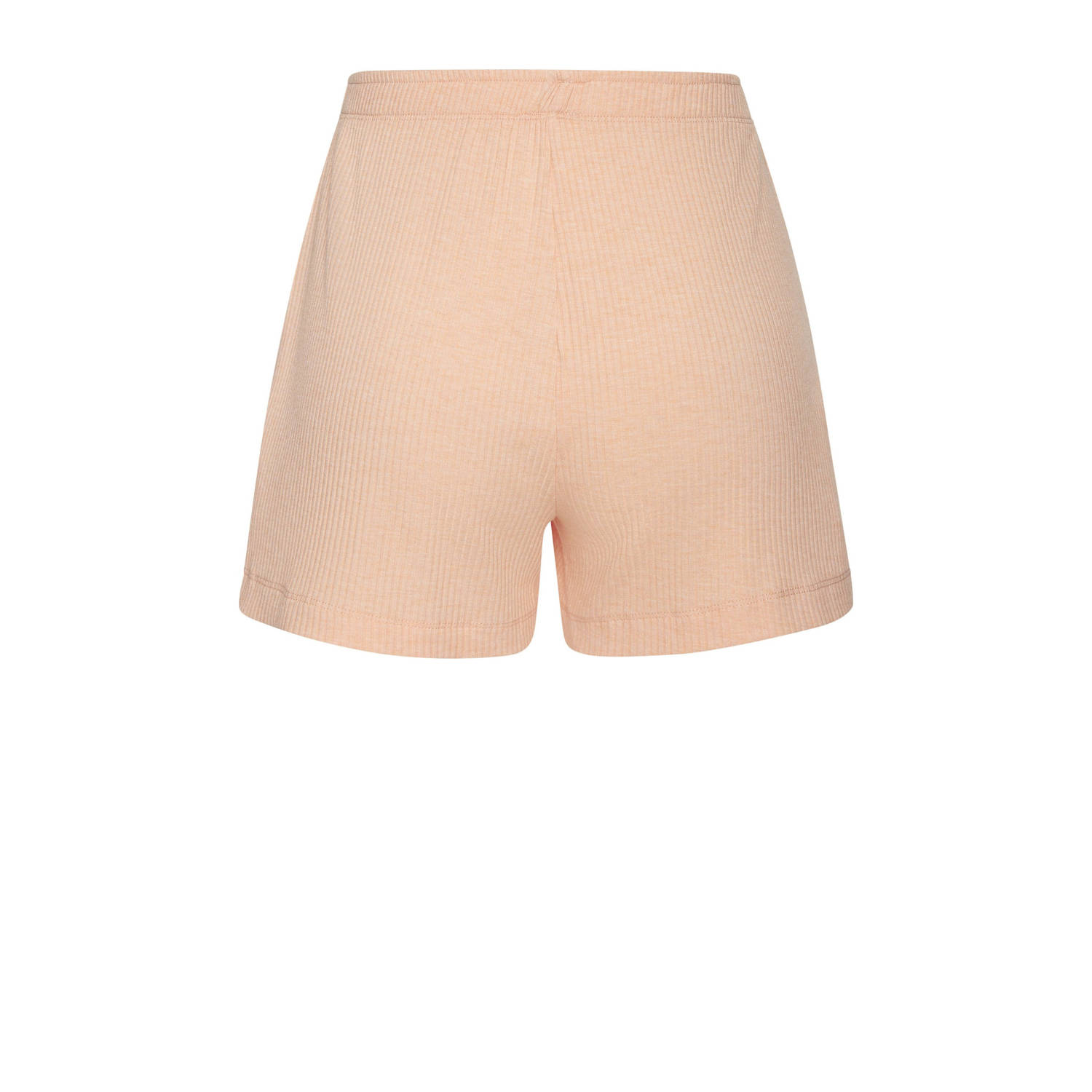 s.Oliver pyjamashort met ribstructuur zalmroze