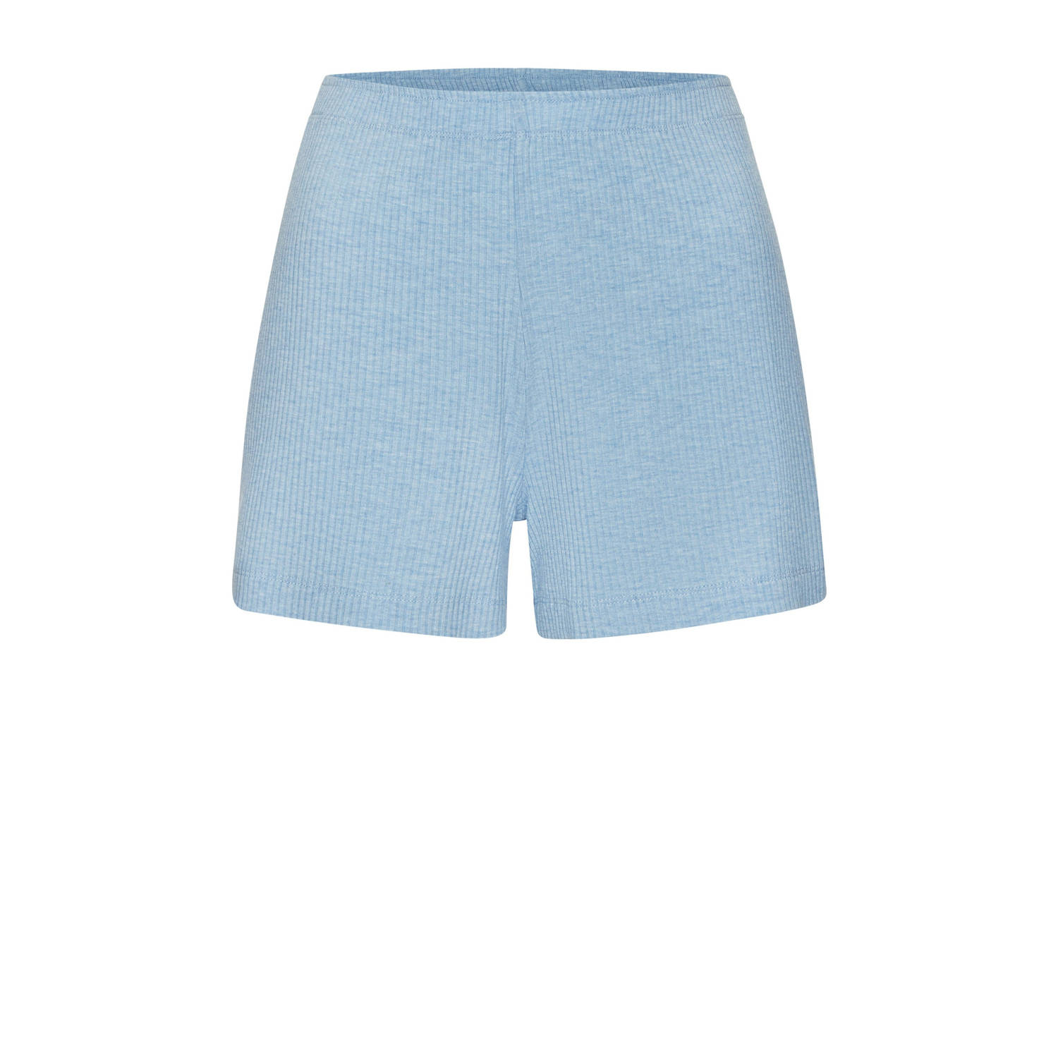 S.Oliver pyjamashort met ribstructuur lichtblauw