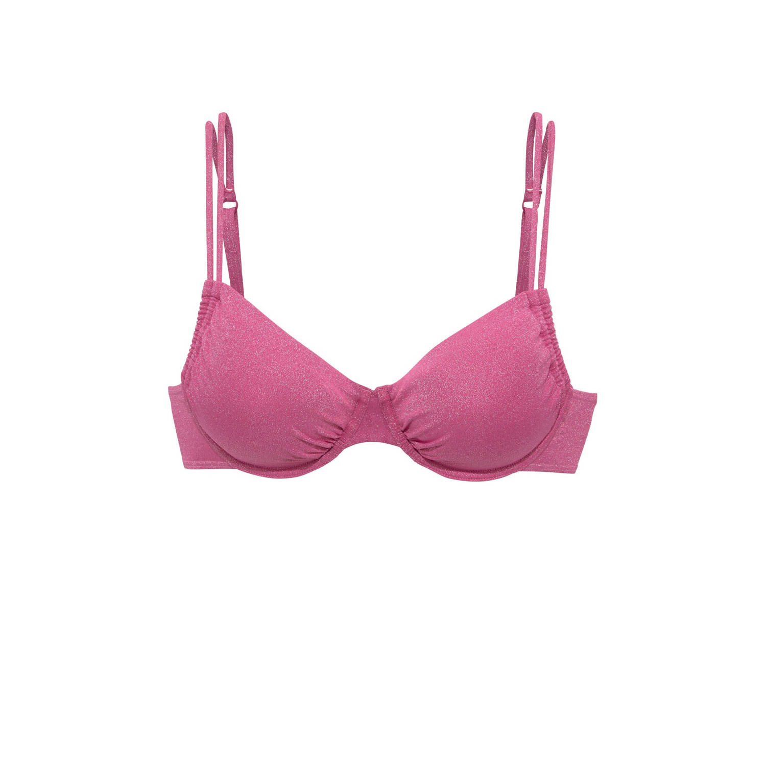Lascana Beugelbikinitop Glitter met geweldige glanseffect