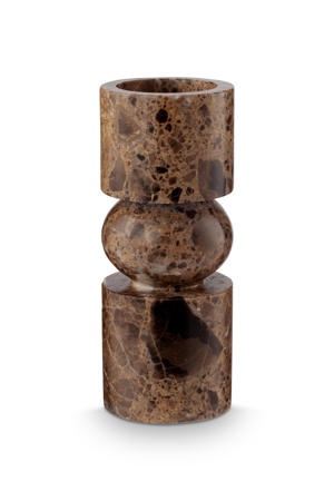 kandelaar marble - bruin (8x20 cm)