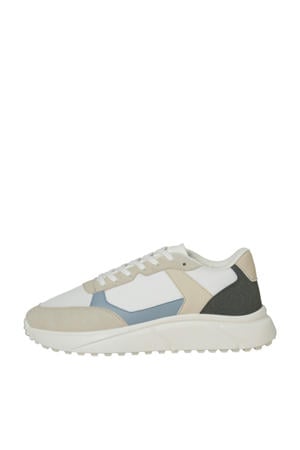 Jfwaspire Pu Runner Noos sneakers wit/beige/blauw