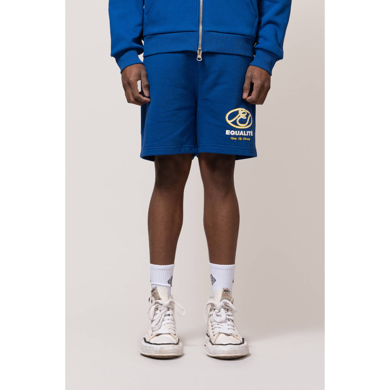 Equalité loose sweatshort blauw