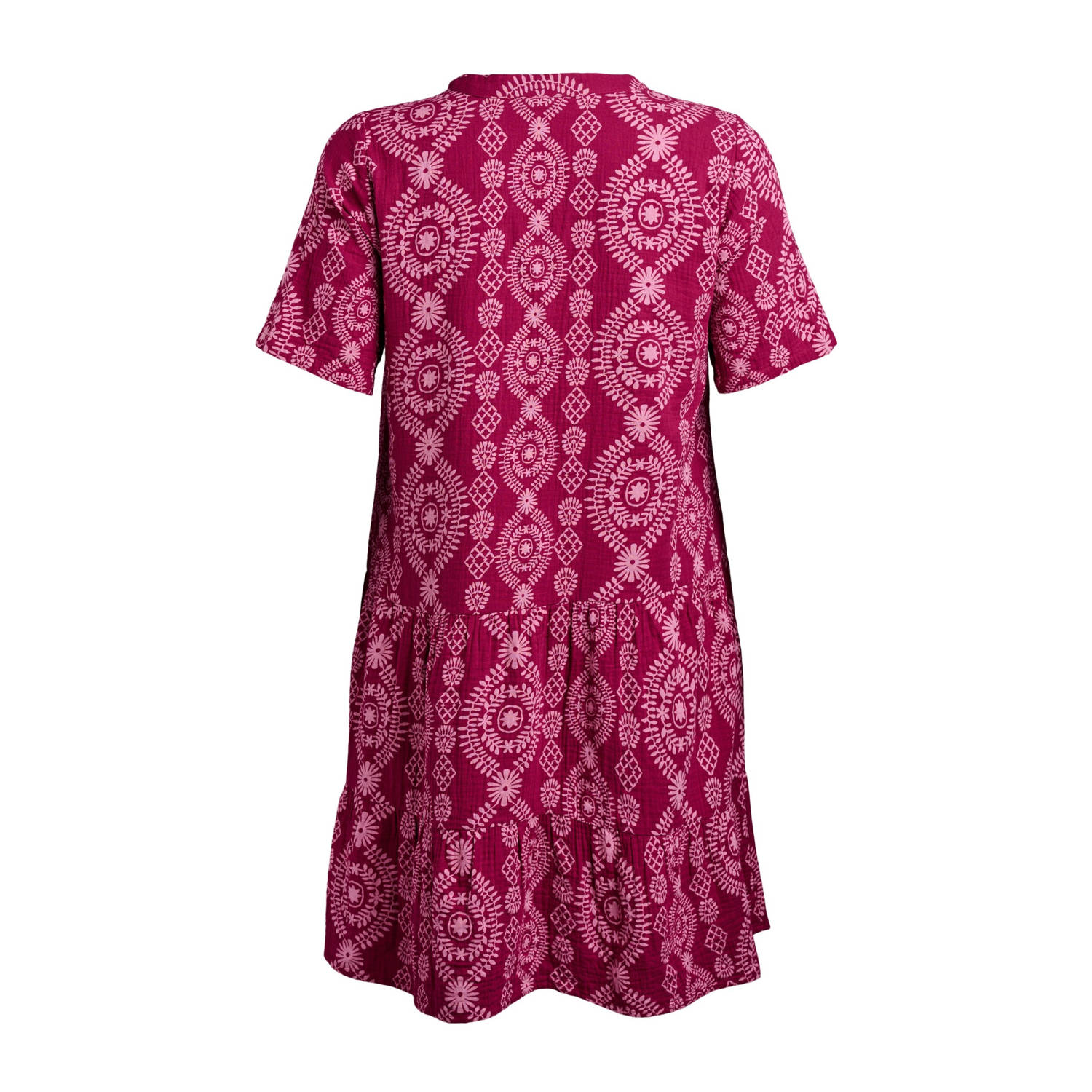 Zizzi zomerjurk fuchsia