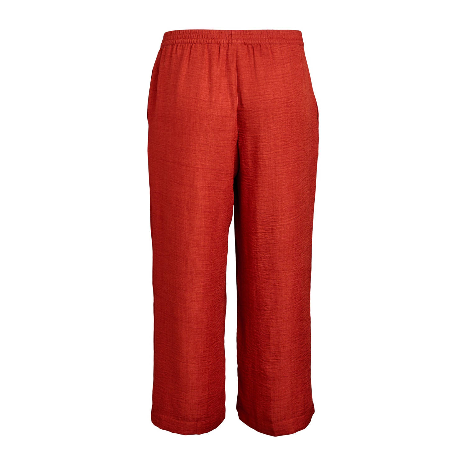Zizzi wide leg high waist broek rood