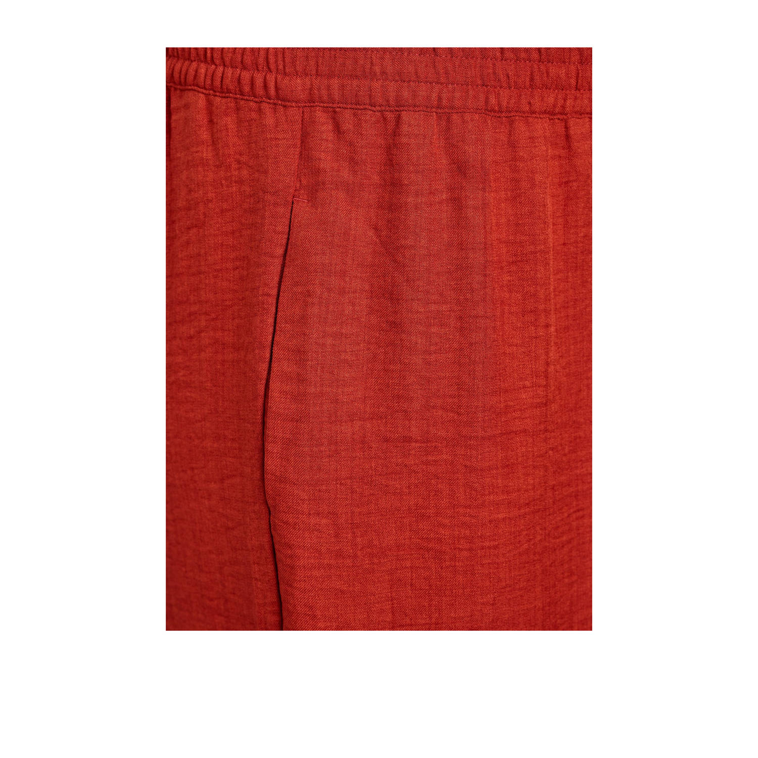 Zizzi wide leg high waist broek rood