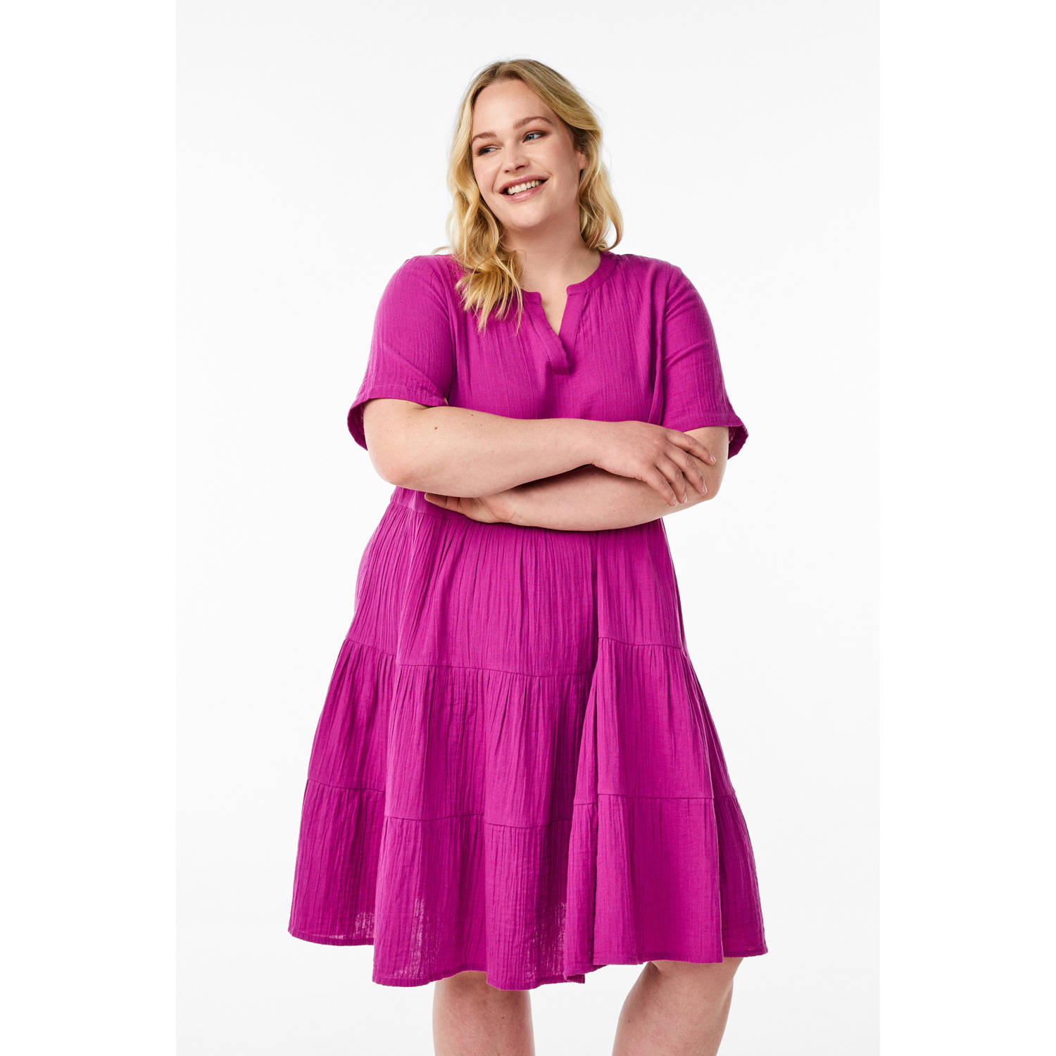 Zizzi zomerjurk violet