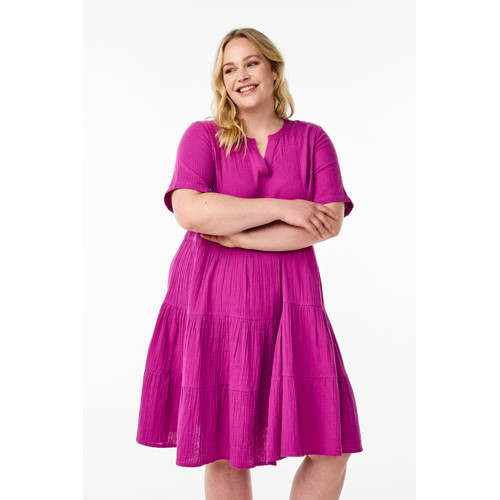Zizzi zomerjurk violet afbeelding